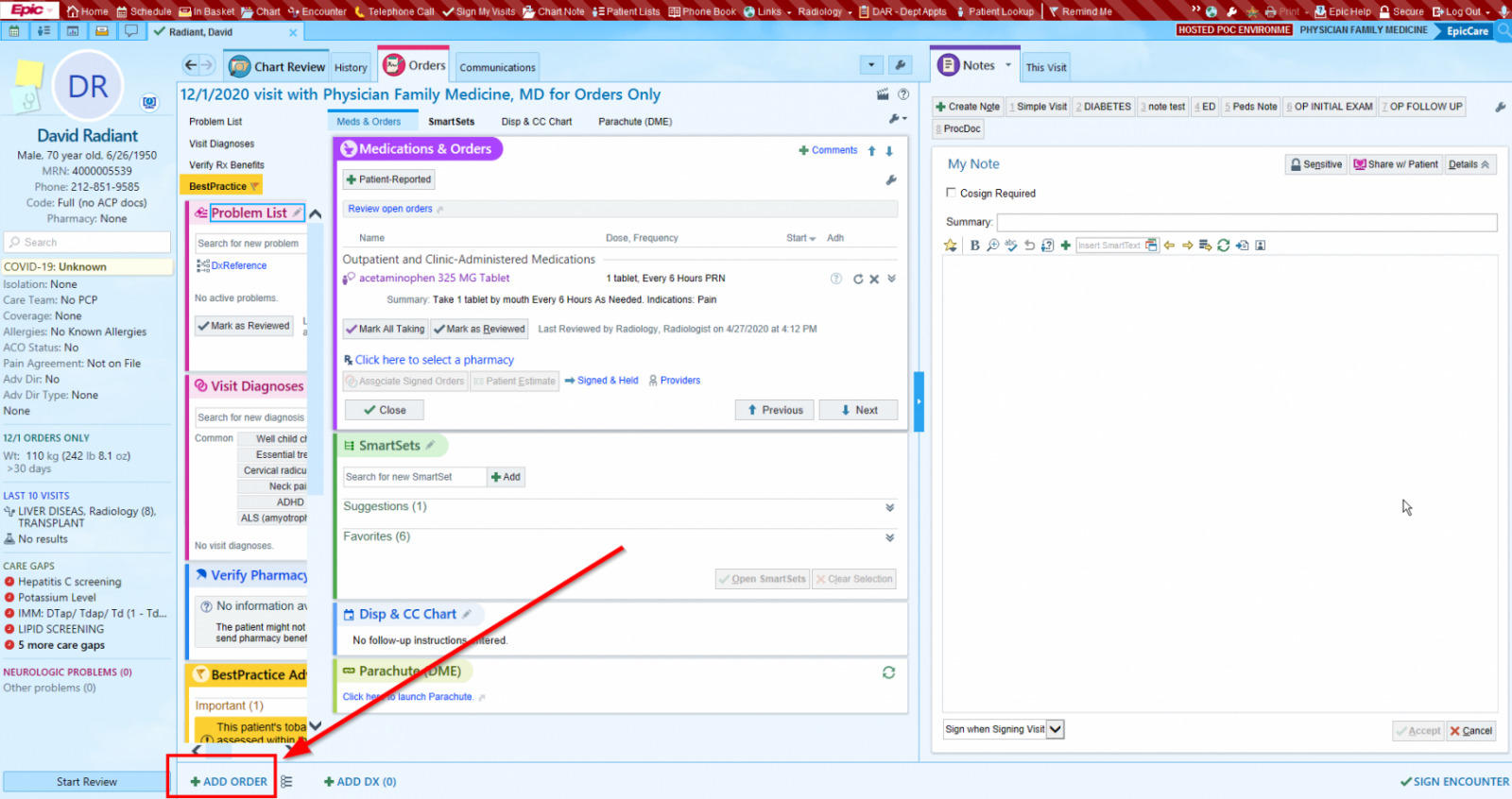 EPIC OrdersOnly Radiology Order Guide Columbia Department of Radiology