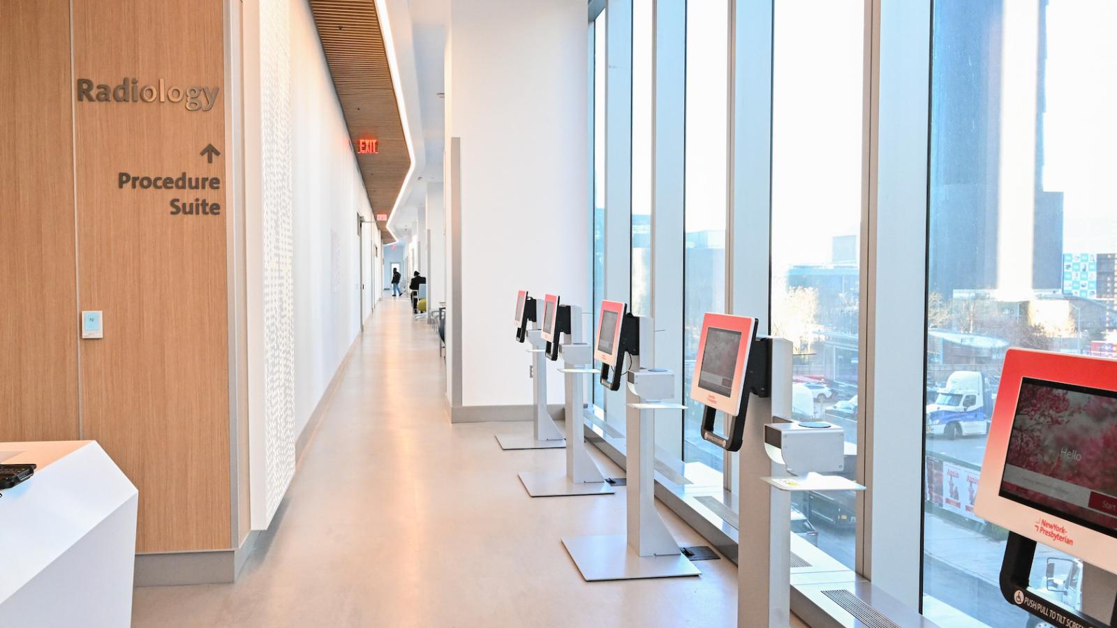 Healthcare facility radiology checkin area